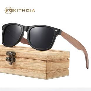 New Wooden Fashion Walnut Sunglasses Bamboo Polarized European and American Style Sunglasses 7061H