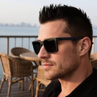 New Style Men's Outdoor Square Frame Sunglasses, High-End Luxury Sunglasses, Anti-Uv, Sun Protection, Polarized Glasses for Women