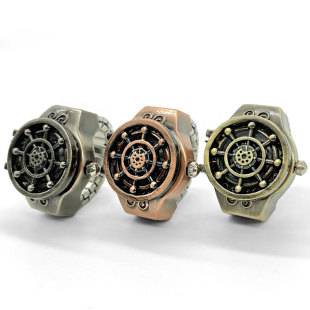 [Rings Watch] Amazon Best Selling New Flip Cover Can Watch Time Creative Fashion Quartz Ring Watch Wholesale