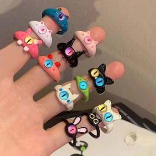 Childlike and Funny Little Monster Ring, Childlike and Cute, One-eyed ins, Student, Kids, Best Friend, Couple Gift, New Style