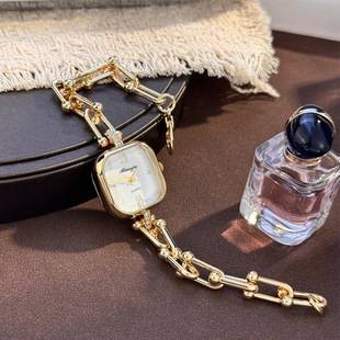 Foreign Trade Light Luxury Elegant Diamond-Encrusted Versatile Women's Watch, Compact and Stylish Quartz Watch, Factory Direct Sales and Dropshipping