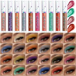 Dunuf 24-Color Liquid Water Eyeshadow with Pearlescent Finish, Long-Lasting and Waterproof. Please Check! Link for Disclaimer
