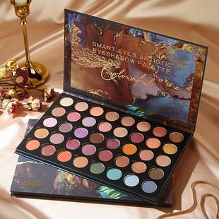Novo 40-Color Eyeshadow Palette for Women, Beginners, Students, Daily Light Makeup, Earth Tones, 40-Color Eyeshadow