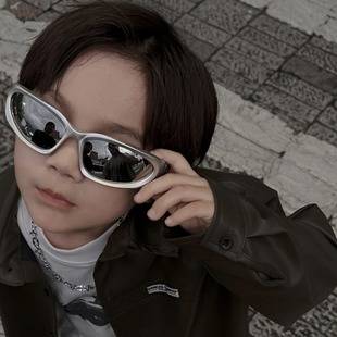 Children's Sunglasses Sunglasses Trendy Boys and Girls T-stage Handsome All-match Flat Goggles Baby Boys 2023 New-