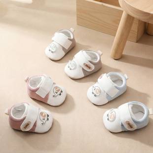 2026 Spring and Autumn Children's Shoes Baby Shoes Korean Style Breathable Single Shoes Toddler Shoes 0-1 Years Old Cartoon Non-Slip