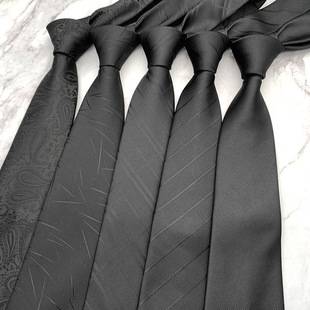 Black Tie Male Work Workplace Salesman Formal Work Dress Business Tie High Quality Hand Width 8cm