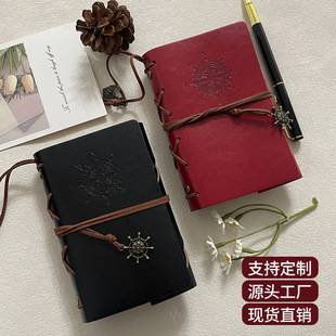 In-Stock Wholesale Cross-Border Vintage Notebook Custom Amazon Portable Pirate Loose-Leaf Notebook Journal