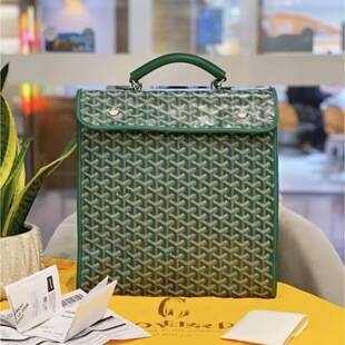 In-Stock Goya Dog-Tooth Pattern Casual Backpack Foldable Travel Bag Printed Laptop Bag for Couples
