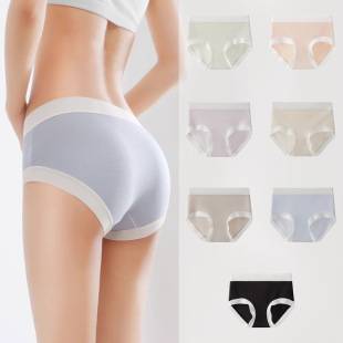 Cross-Border Foreign Trade Modal Seamless Panties for Women, Thin and Breathable, Sexy, Pure Cotton Crotch, Plus Size Women's Panties Wholesale