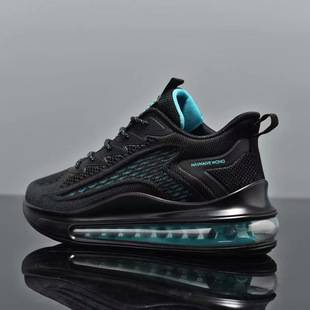 New trendy men's sports shoes with air cushion, breathable running shoes, fashionable casual men's shoes, stylish and versatile footwear