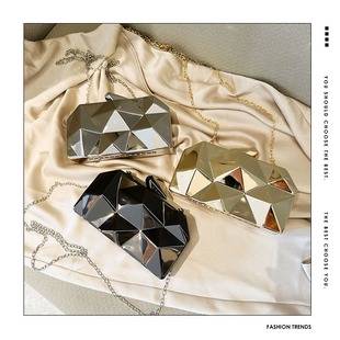 New Cross-border Acrylic Bag Bright Shiny Box Mini Small Handbag Clutch Bag Banquet Shoulder Crossbody Bag