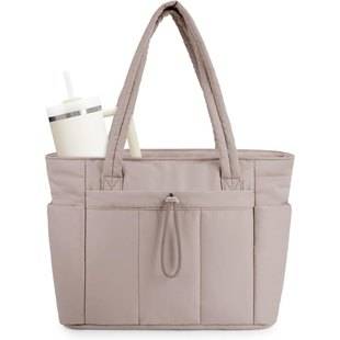 Amazon's New Women's Handbag Autumn and Winter Commuting Large-Capacity Lightweight Versatile Cotton down Bag for Women