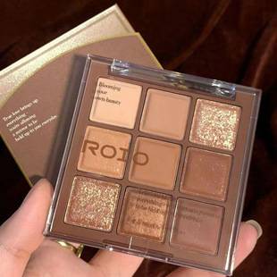 ROIO chocolate nine-color eye shadow nine-square eye shadow plate glitter pearl matte earth color pure naked makeup parity
