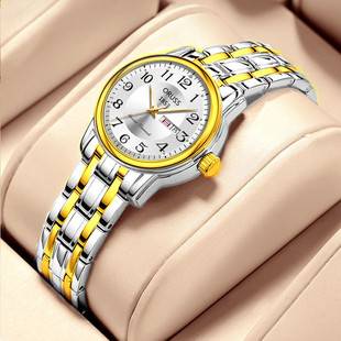 genuine goods Ultra-thin Waterproof Women's Watch Women's Wristwatch Quartz Women's Tungsten Steel Women's Watch Male Student Fashion Couple's Watch