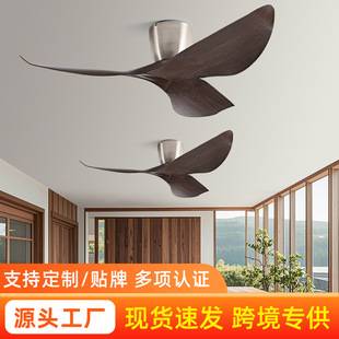 American Retro Electric Fan Living Room Dining Room Commercial Silent Mid-Century Style Bedroom Home Simple Variable Frequency Fan Ceiling Fan