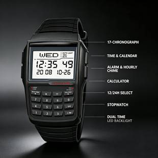 Popular foreign trade fashion trend computer electronic men's watch outdoor sports multi-functional waterproof youth watch
