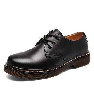 Cross-Border Large Size 1461 Boots Trendyy 3-Hole Low-Top Men's Flats Round Toe Casual Workwear Fashionable Men's and Women's Short Boots