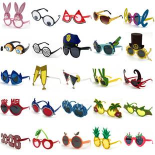 Hawaii Party Glasses, Fruit Dance Party Decorations, Photo Props, Beach Vacation Sunglasses, Holiday Fun Sunglasses