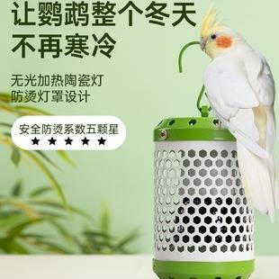 Parrot Black Phoenix Reed Chicken Cat and Dog Pet Ceramic Insulation Lamp Bird Bird Cage Heating Winter Equipment Bird Use