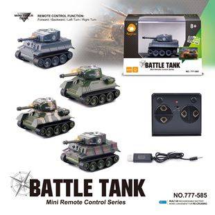 Mini Remote Control Tank Artificial Four-Way Wireless Charging Kidsren's Remote Control Car Military Toy 777-215 77-585