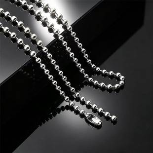 Titanium steel ball chain wholesale manufacturer in stock 2.4mm stainless steel ball chain hanging chain round bead ball chain chain material