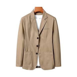 Cross-border 2024 new casual suit men's spring and autumn cotton handsome loose coat men's single western coat wholesale