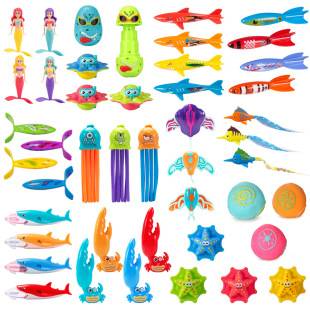 New Arrival Amazon Diving Toys Underwater Children's Swimming Pool Training Play Water Torpedo Diving Ring Summer Diving Stick