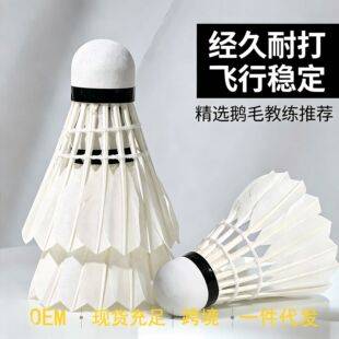 Premium badminton shuttlecocks, 12-pack, durable, suitable for outdoor competitions, training in badminton halls, professional use, cross-border private label and drop shipping