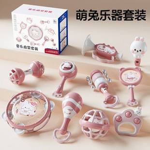 Children's Toys Hand Drum Percussion Instrument Baby Tambourine Educational Early Education Enlightenment Infant 0-3 Years Old 1 Hand Rattle
