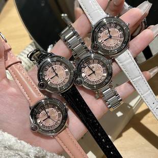 Cross-Border Popular Kajia Confession Pink Balloon Baked Blue Needle Fashion Niche Women's Watch Live Broadcast Tk One-Piece Drop Shipping Batch