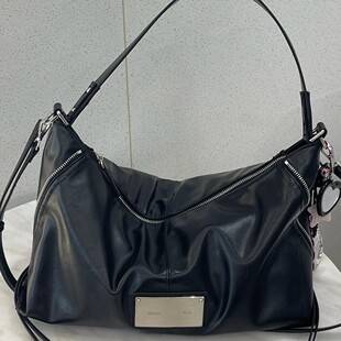 Korean niche brand Matin Kim Black Warrior women's vintage-style large-capacity commuter tote bag and crossbody bag