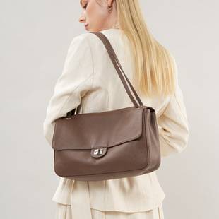 Large-capacity tote bag, new style underarm bag, high-end first-layer cowhide crossbody fashion women's shoulder bag