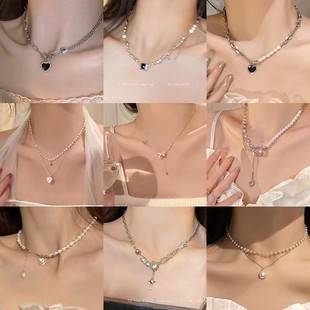 Necklace for Women, Trendy and Unique Accessories, Sweet and Cool Clavicle Chain, Versatile Chain for Sweatshirts and Sweaters