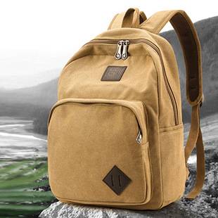 Cross-border backpack bag wear-resistant canvas for men and women commuter primary school students junior high school students travel computer bag