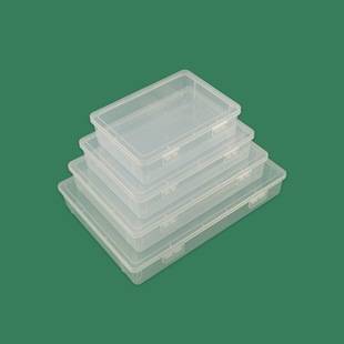 Rectangular plastic box transparent empty box electronic jewelry components organizing storage box large storage box parts box