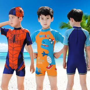 New Children's Swimsuit Boy's one-piece baby quick-drying swimsuit for large children and boys swimming trunks for small children's hot spring swimsuit
