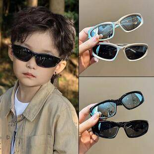 Children's Sunglasses, Trendy and Cool, Boys' Cycling Glasses, Fashionable Street Style, Model Runway, Sun Protection, Uv Protection, Baby Glasses