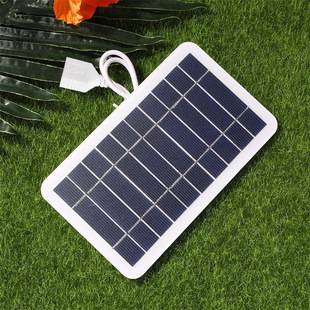 3W5V solar charging panel for outdoor mobile phone power bank, lamp charger, 3.7V battery charging, photovoltaic power generation panel