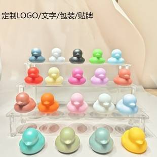 No.8 faceless duck milk tea shop with the same ornaments baby toy pinch call