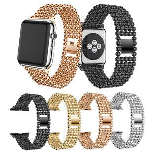 Suitable for Apple Watch Five-Bead Solid Metal Watch Strap iWatch Bracelet Strap