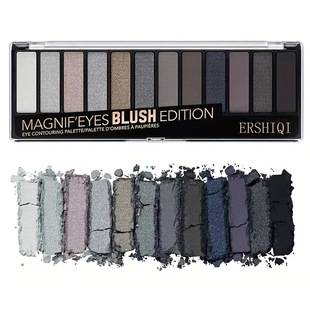 Cross-Border 12-Color Eyeshadow Smoky Makeup Set, Pearlescent Matte Fine Glitter Eyeshadow Wholesale, Cross-Border Super Popular Eyeshadow Palette