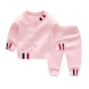 Baby Girl Sweater Suit, Knitted Knitwear, Bottoming Shirt Suit, Baby Clothes, Full Moon Suit, Gauze Suit, Category a Children's Clothing