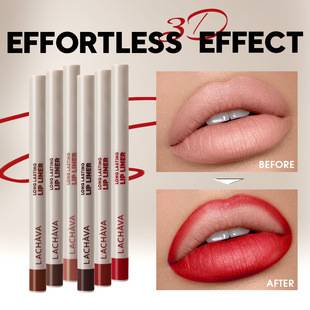 Cross-Border Cosmetics Lachava Velvet Matte Lip Liner 10 Colors Waterproof Long-Lasting Color Lipstick Eyeliner Wholesale