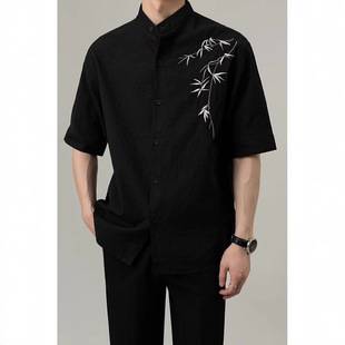 2026 Retro Shirt Men's Summer Wear Hong Kong Style Student Loose Niche Design Interesting New Men's Top for Outerwear