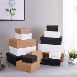 In-Stock Wholesale Lid-And-Base Packaging Boxes for Belts, Clothing, Bags, Gift Boxes, White Souvenir Paper Boxes, Gift Boxes