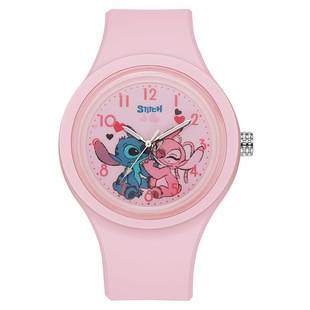 Ready Stock Wholesale Dropshipping Cartoon Children's Watches Round Silicone Middle School Student Watches Trendy Watches Women's High-Value Watches