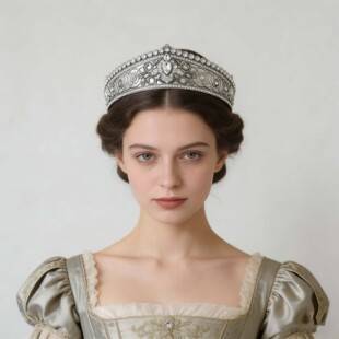 Retro Palace-Style Bridal Crown Headpiece, European and American Fashion Queen Crown Hair Accessory, Party and Ball Carnival Accessory