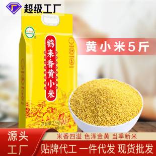 Helai Xianghuang Millet 5 Jin Millet Porridge New Rice Coarse Cereals Authentic Five Cereals Coarse Cereals Farm genuine goods Factory Wholesale