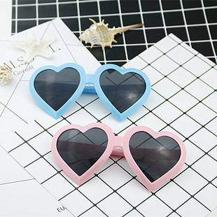 Love Sunglasses Funny Birthday Party Glasses Anti-Uv Fashion Creative Peach Heart Sunglasses Factory Direct Supply