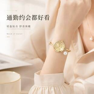 Cross-border bestseller versatile watch, super convenient bracelet pearl quartz watch, freely adjustable jewelry watch, women's fashion watch